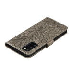 Case Samsung Galaxy A41 Tribal Flowers with Strap