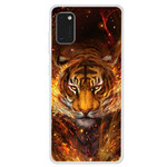 Samsung Galaxy A41 Fire Tiger Case