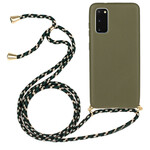 Samsung Galaxy S20 Silicone Case with Colored Cord