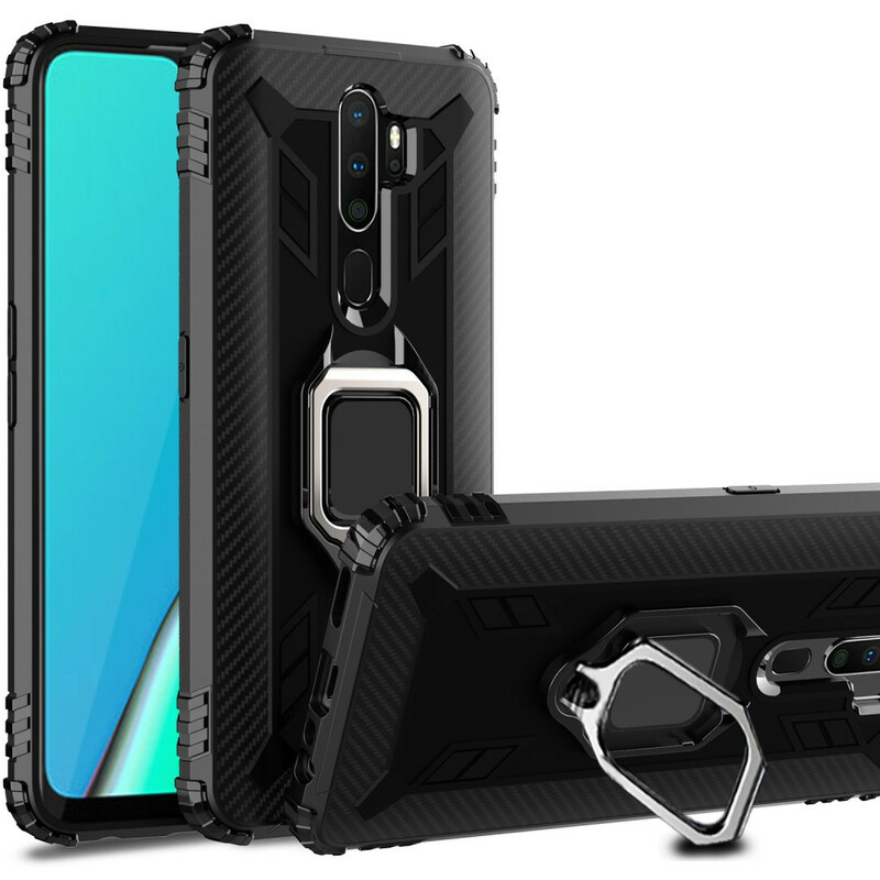 Oppo A9 2020 Ring and Carbon Fiber Case