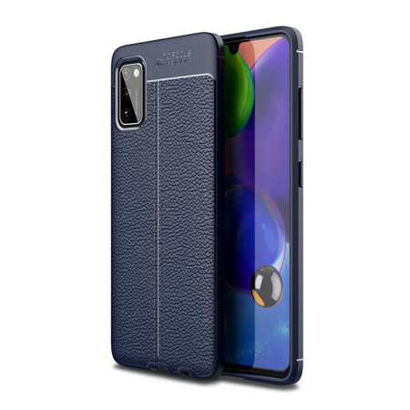 Samsung Galaxy A41 Leather Case Lychee Effect Double Line