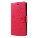 Honor 10 Case Printed Butterflies with Lanyard