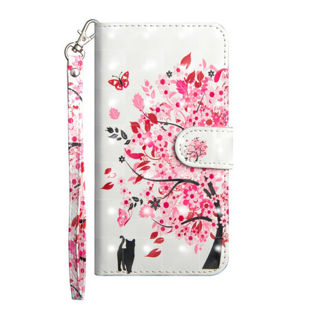 Cover Honor 10 Arbre Rose