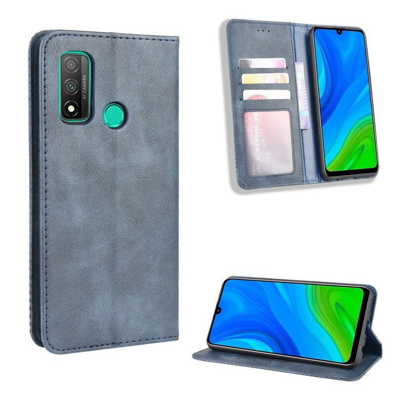 Flip Cover Huawei P Smart 2020 Leather Effect Vintage Stylish
