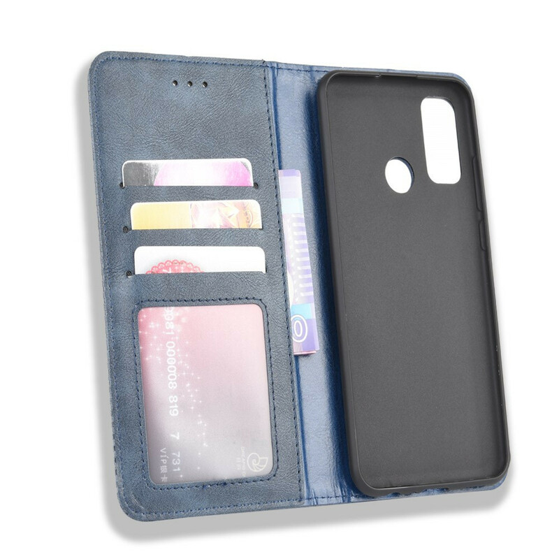 Flip Cover Huawei P Smart 2020 Leather Effect Vintage Stylish