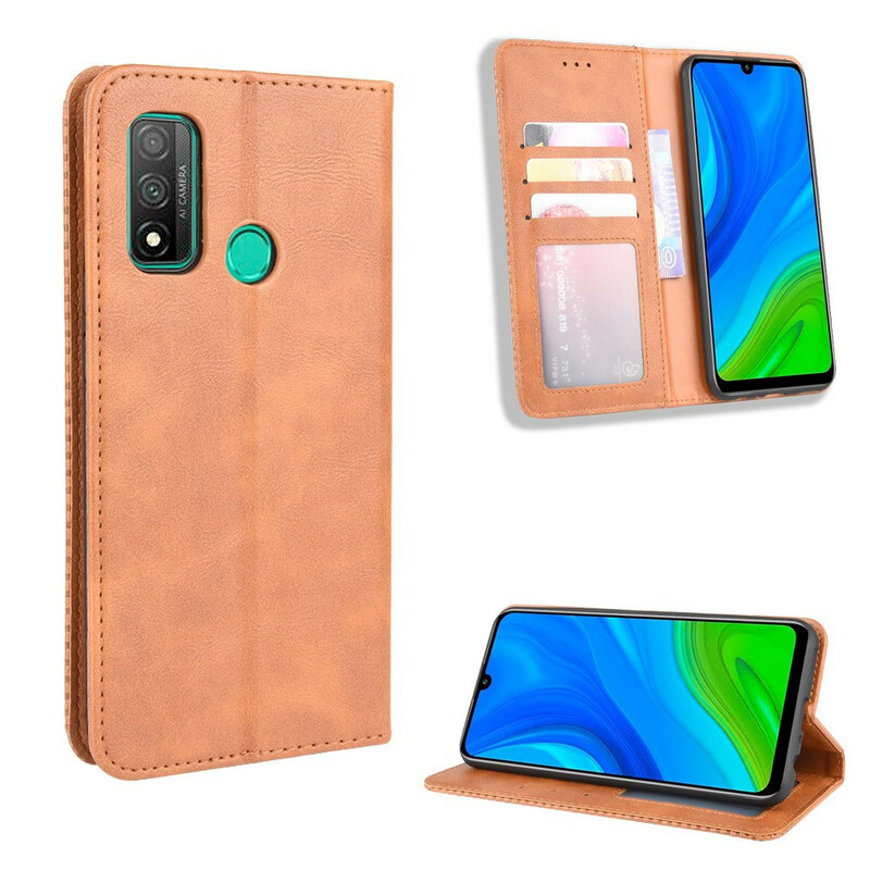 Flip Cover Huawei P Smart 2020 Leather Effect Vintage Stylish