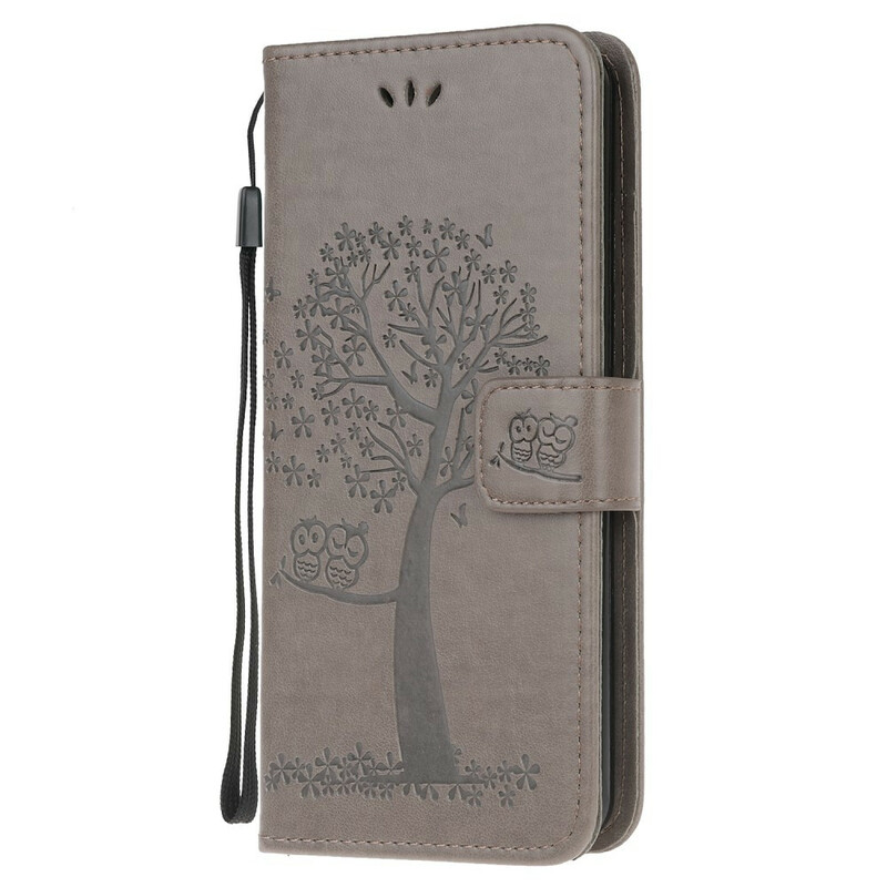 Case Huawei P Smart 2020 Tree and Owls with Strap