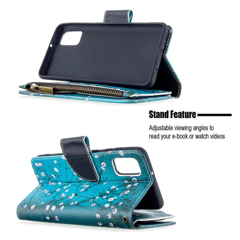 Case Samsung Galaxy A41 Zipped Pocket Tree