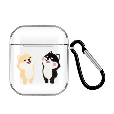 AirPods Silicone Cats Series Case with Carabiner