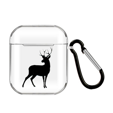 AirPods Silicone Case Animal Series with Carabiner