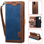 Case Samsung Galaxy A51 Two-tone Leatherette Reinforced Contours Case Samsung Galaxy A51 Two-tone Leatherette Reinforced Contours