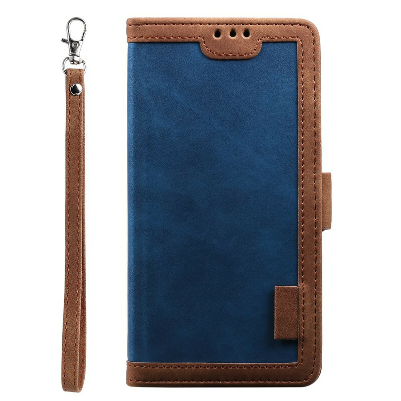 Case Samsung Galaxy A51 Two-tone Leatherette Reinforced Contours Case Samsung Galaxy A51 Two-tone Leatherette Reinforced Contours