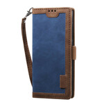 Case Samsung Galaxy A51 Two-tone Leatherette Reinforced Contours Case Samsung Galaxy A51 Two-tone Leatherette Reinforced Contours