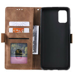 Case Samsung Galaxy A51 Two-tone Leatherette Reinforced Contours Case Samsung Galaxy A51 Two-tone Leatherette Reinforced Contours