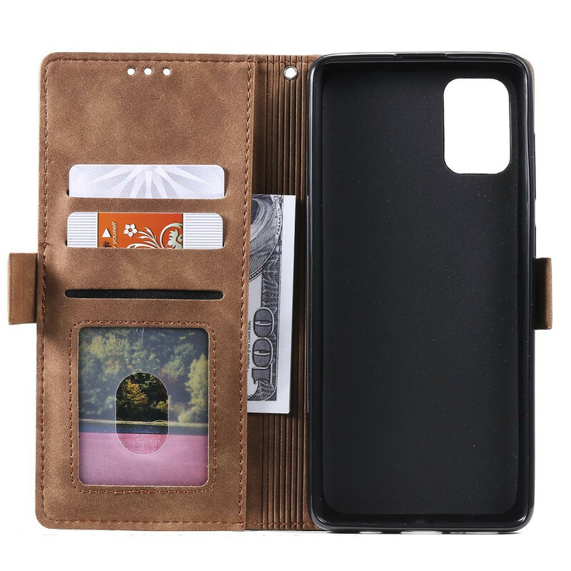 Case Samsung Galaxy A51 Two-tone Leatherette Reinforced Contours Case Samsung Galaxy A51 Two-tone Leatherette Reinforced Contours