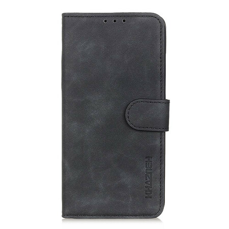 Cover Samsung Galaxy A21s Mate Effet Cuir Vintage KHAZNEH