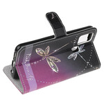 Case Samsung Galaxy A21s Dragonflies with Strap