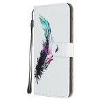 Samsung Galaxy A21s Feather Strap Case
