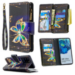 Samsung Galaxy S20 Ultra Case with Butterfly Zipper Pocket