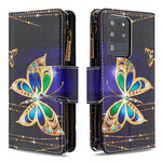 Samsung Galaxy S20 Ultra Case with Butterfly Zipper Pocket