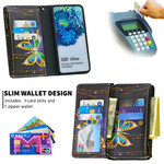 Samsung Galaxy S20 Ultra Case with Butterfly Zipper Pocket