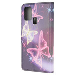 Samsung Galaxy A21s Neon Butterfly Case