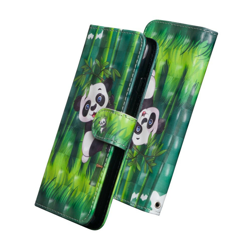Cover Samsung Galaxy A21s Panda et Bambou