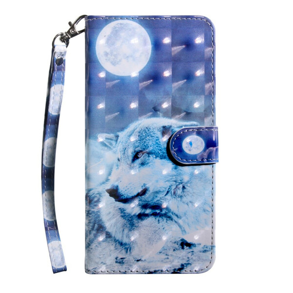 Case Samsung Galaxy A21s Wolf with Moonlight