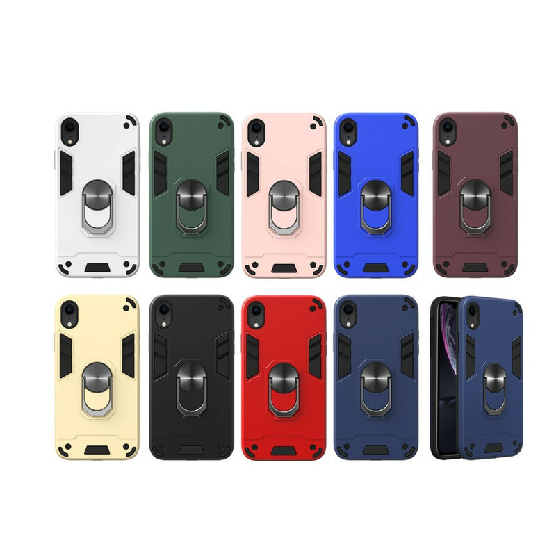 iPhone XR Detachable Case Metallic Ring-Support