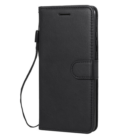 Case Huawei P Smart 2020 Leather effect with strap