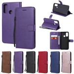 Case Huawei P Smart 2020 Leather effect with strap