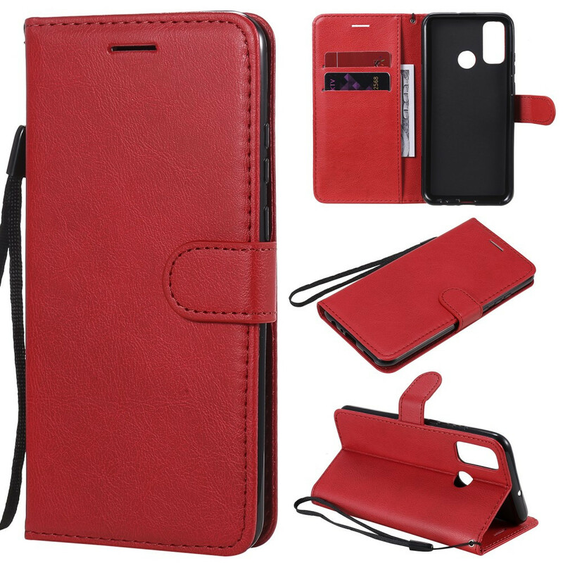 Case Huawei P Smart 2020 Leather effect with strap Case Huawei P Smart 2020 Leather effect with strap