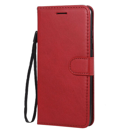 Case Huawei P Smart 2020 Leather effect with strap