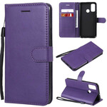 Case Huawei P Smart 2020 Leather effect with strap