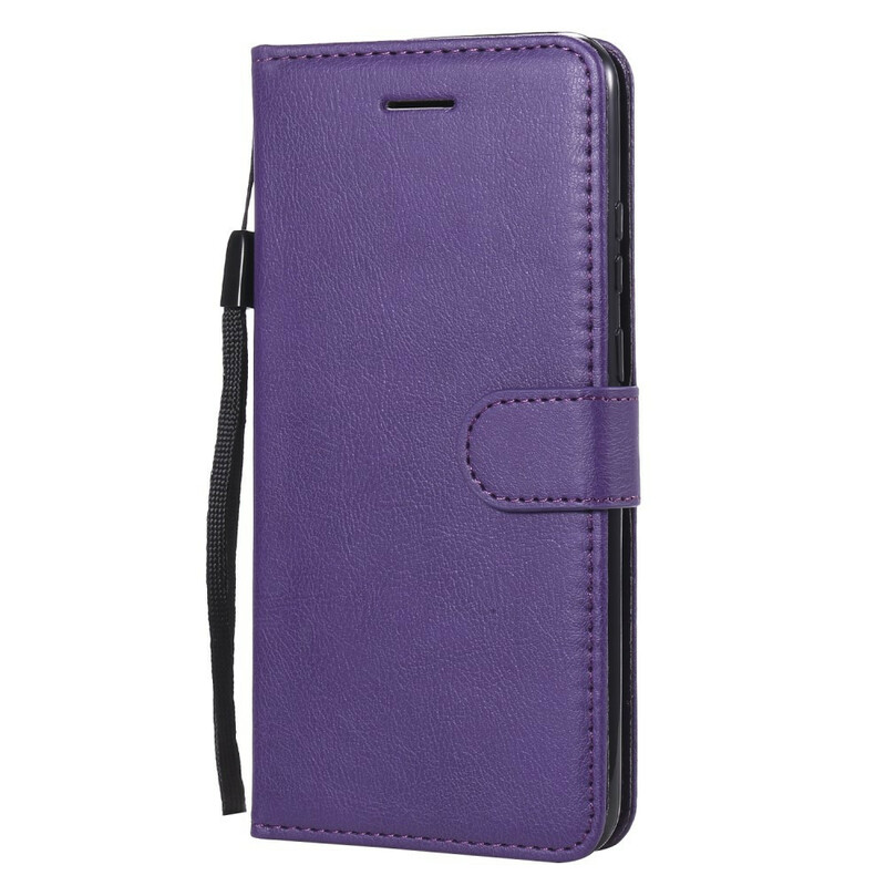 Case Huawei P Smart 2020 Leather effect with strap