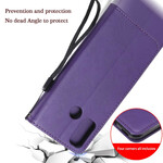 Case Huawei P Smart 2020 Leather effect with strap