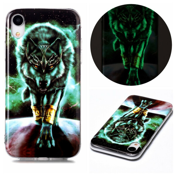 iPhone XR Case Wolf Series Fluorescent