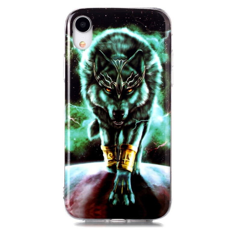 iPhone XR Case Wolf Series Fluorescent