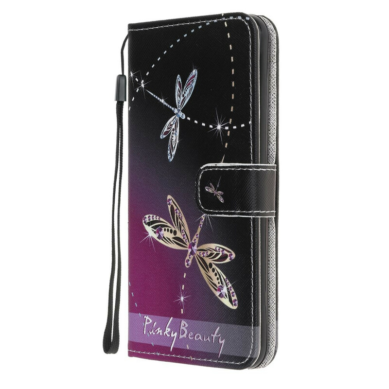 Case iPhone XR Dragonfly with Lanyard