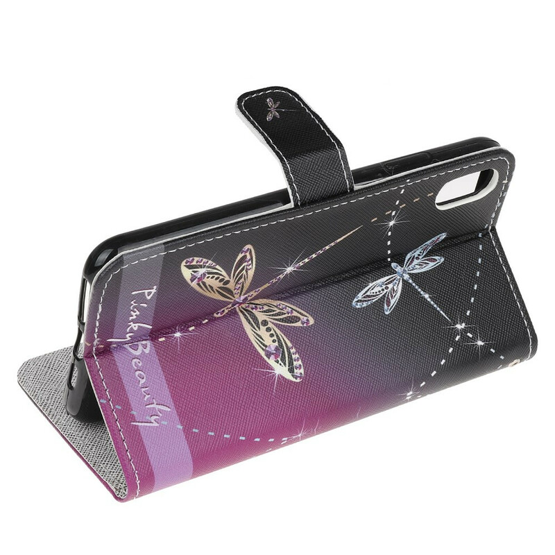Case iPhone XR Dragonfly with Lanyard