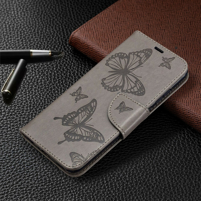 Case Huawei P Smart Plus 2020 Butterflies in Flight with Strap
