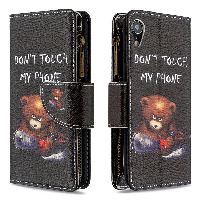Case iPhone XR Zipped Pocket Bear