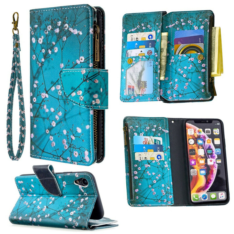Case iPhone XR Zipped Pocket Tree Case iPhone XR Zipped Pocket Tree