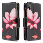 Cover for iPhone XR Zipped Pocket Flower