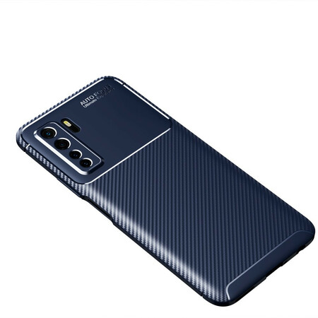 Case Huawei P40 Lite 5G Texture Carbon Fiber Flexible