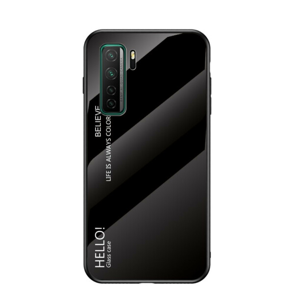 Huawei P40 Lite 5G Tempered Glass Case Hello