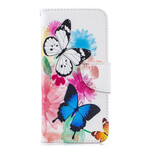 Honor 8A Butterflies and Flowers Painted Case