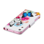 Honor 8A Butterflies and Flowers Painted Case