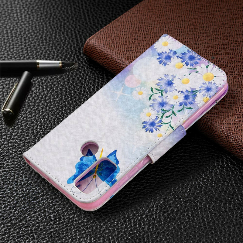Case Huawei P Smart 2020 Painted Butterflies and Flowers