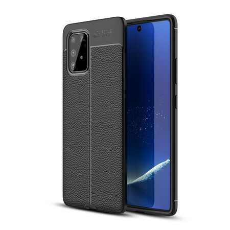 Samsung Galaxy S10 Lite Leather Case Lychee Effect Double Line